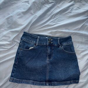 Princess Polly Denim Mini Skirt (Small)